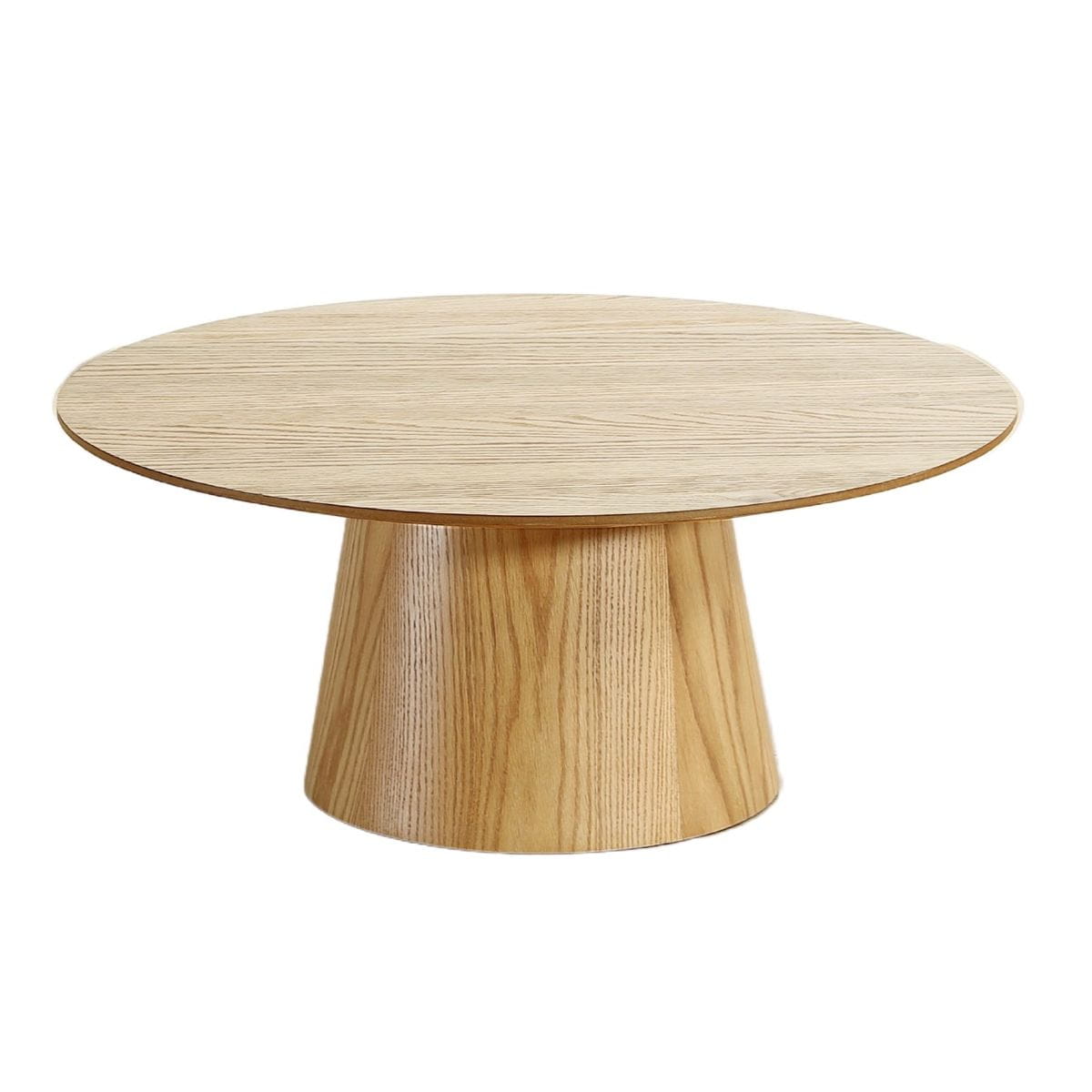 Stolik kawowy Polen ø80x35 cm fornir dębowy Zago