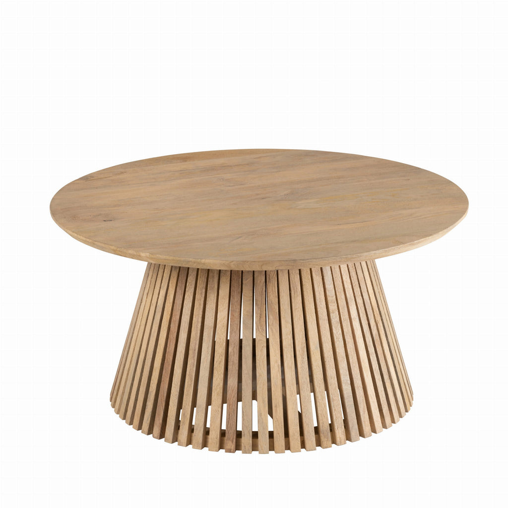 Stolik kawowy Vincent naturalny ø80x39 cm J - LINE