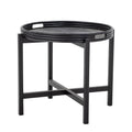 Stolik Milli Tray czarny rattan Bloomingville