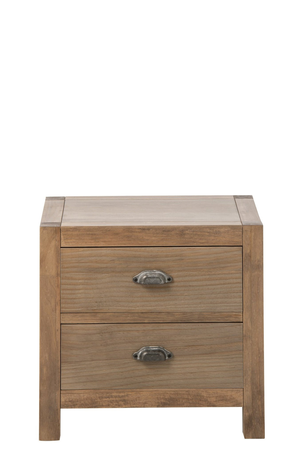 Stolik nocny FARMHOUSE szuflady szafka 55x40x53 cm J - LINE