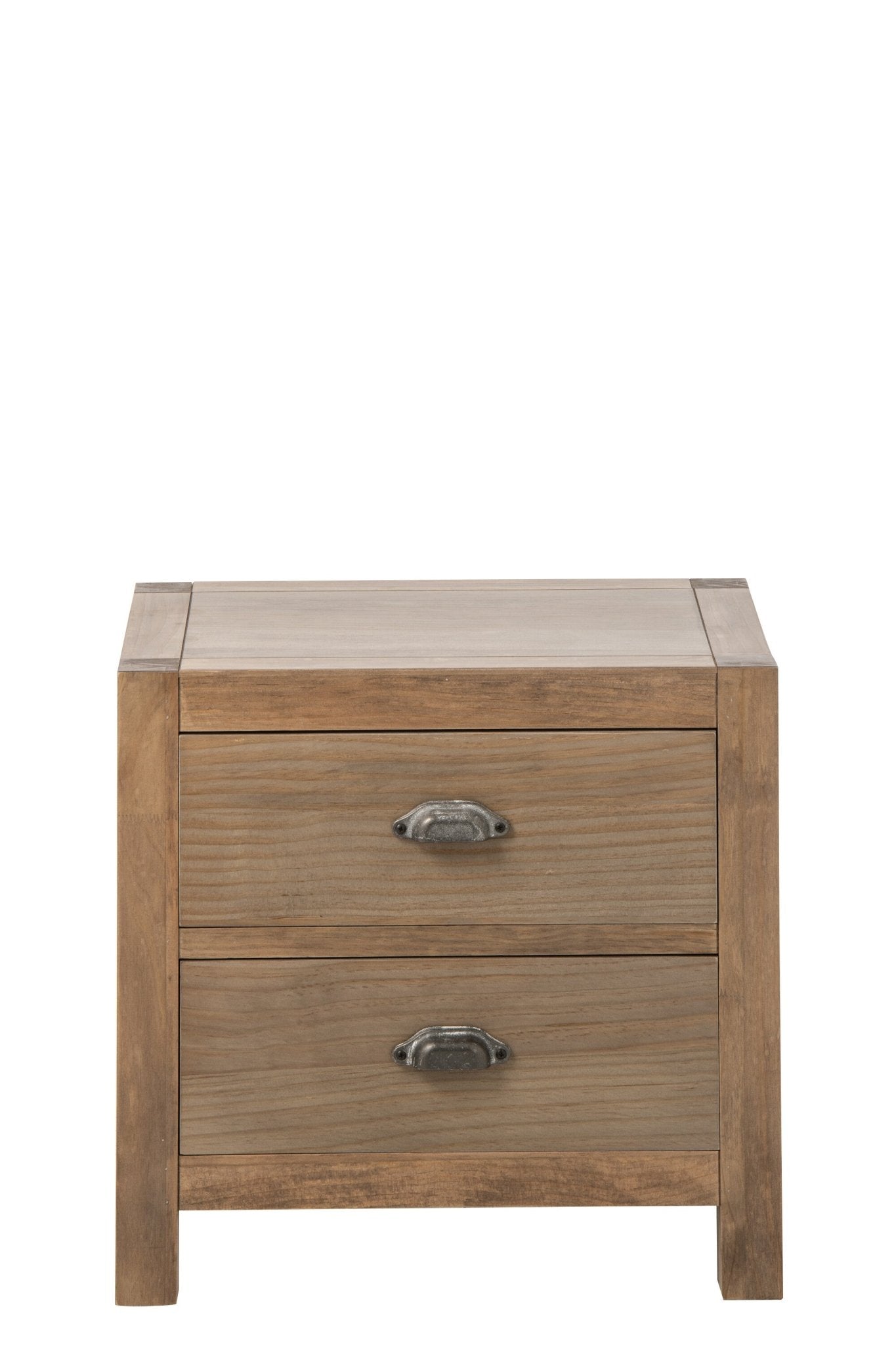 Stolik nocny FARMHOUSE szuflady szafka 55x40x53 cm J - LINE