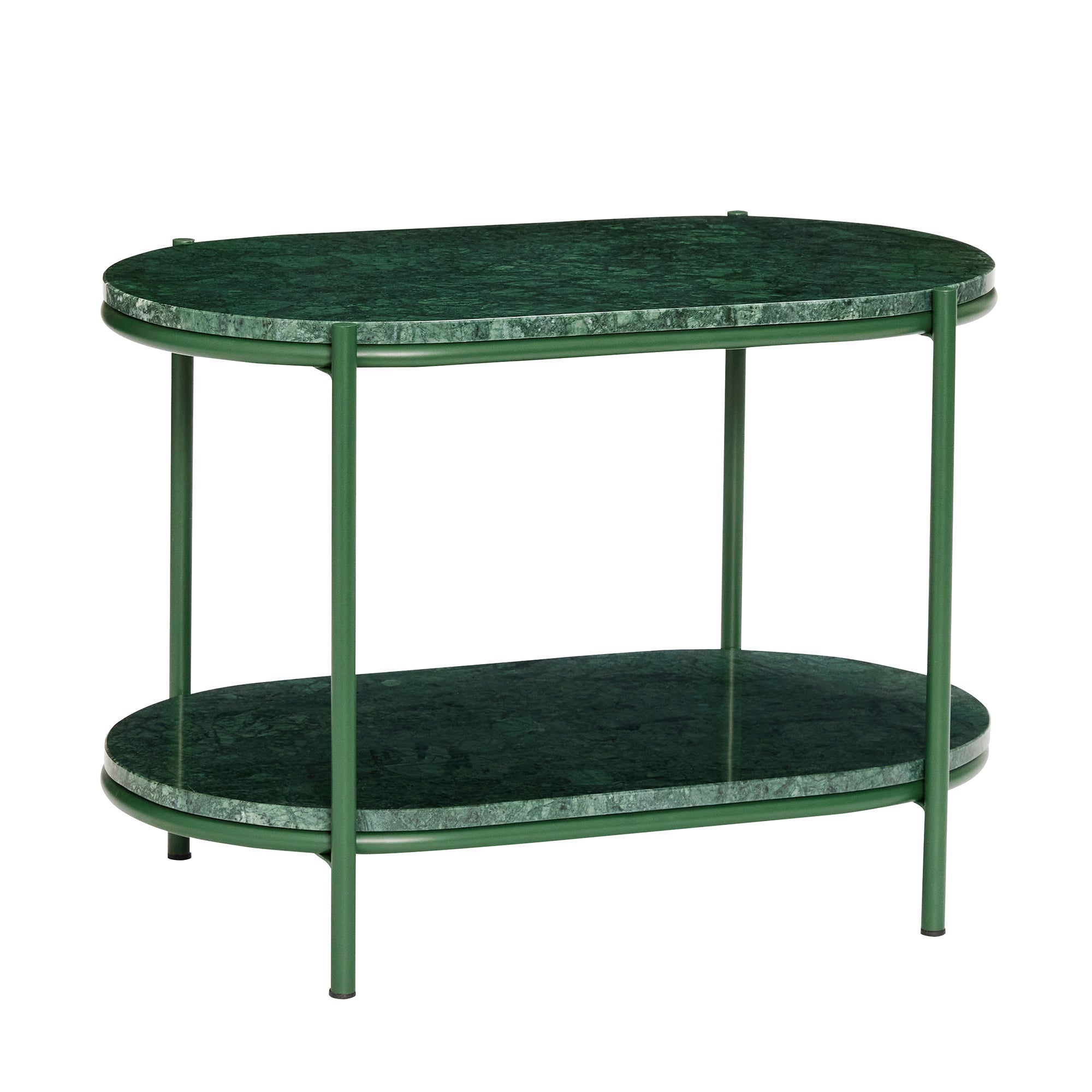 Stolik Nusa Emerald marmur metal zielony Hübsch