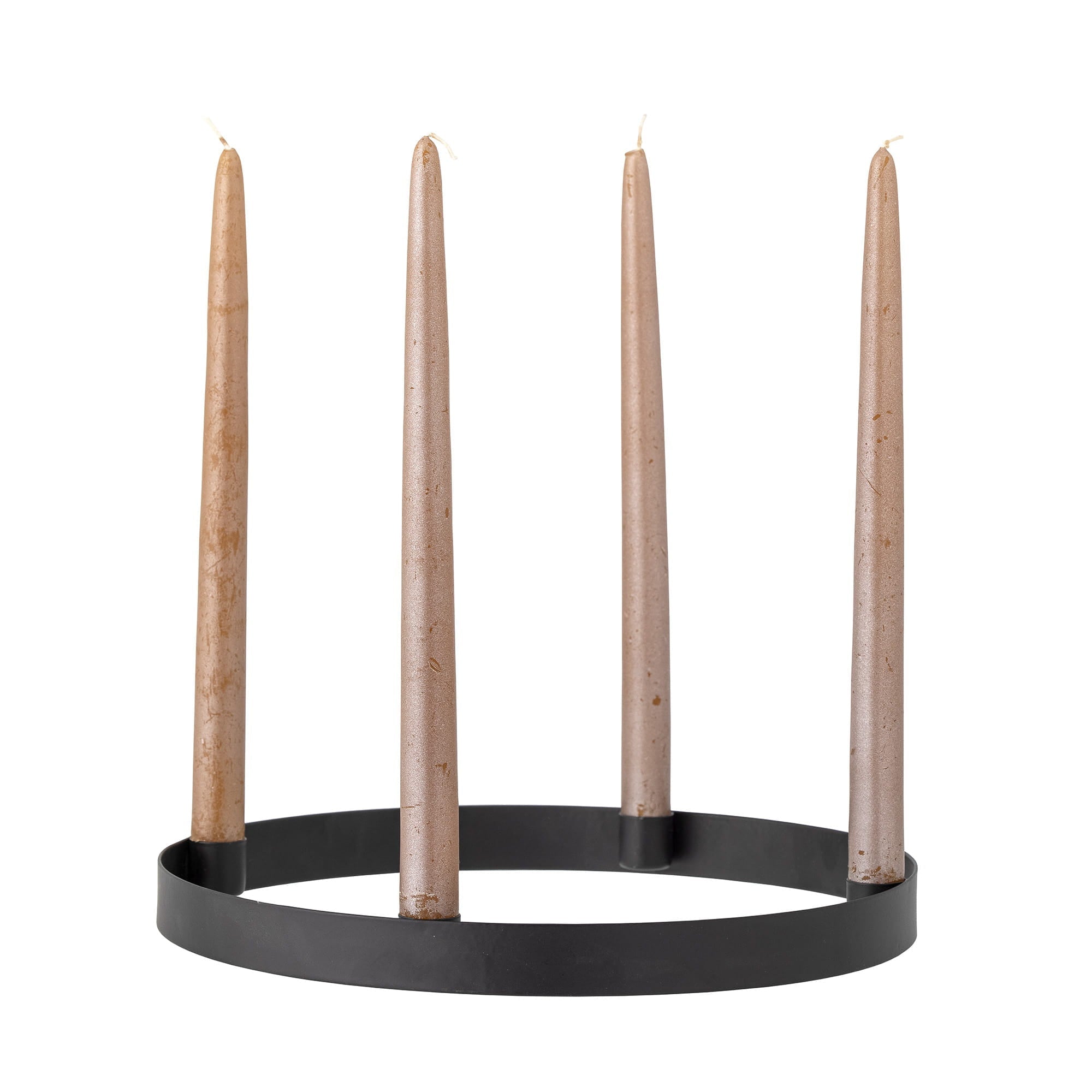 Świecznik Kwelu adwentowy metalowy okrągły Śr.30xH2,5 cm Bloomingville