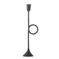 Świecznik na klasyczną świecę Jada czarny metalowy 34 cm Bloomingville