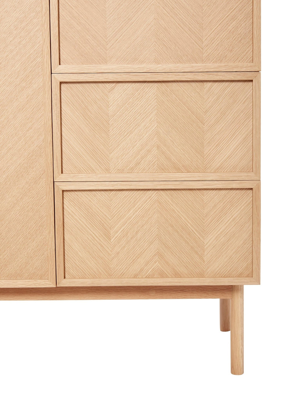 Szafa Herringbone jodełka dębowa 100x180 cm Hübsch