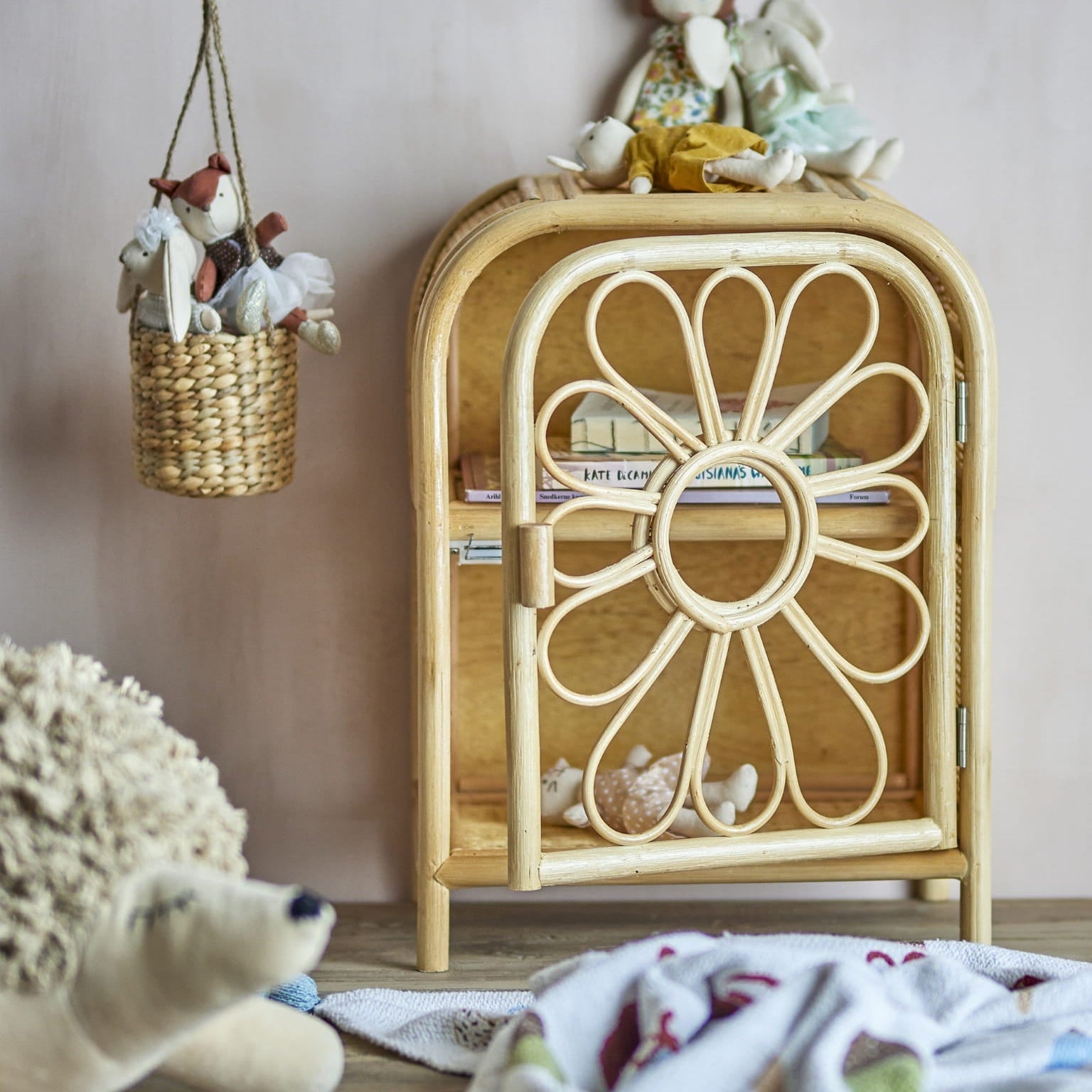 Szafka Anuke naturalny Rattan Bloomingville Mini