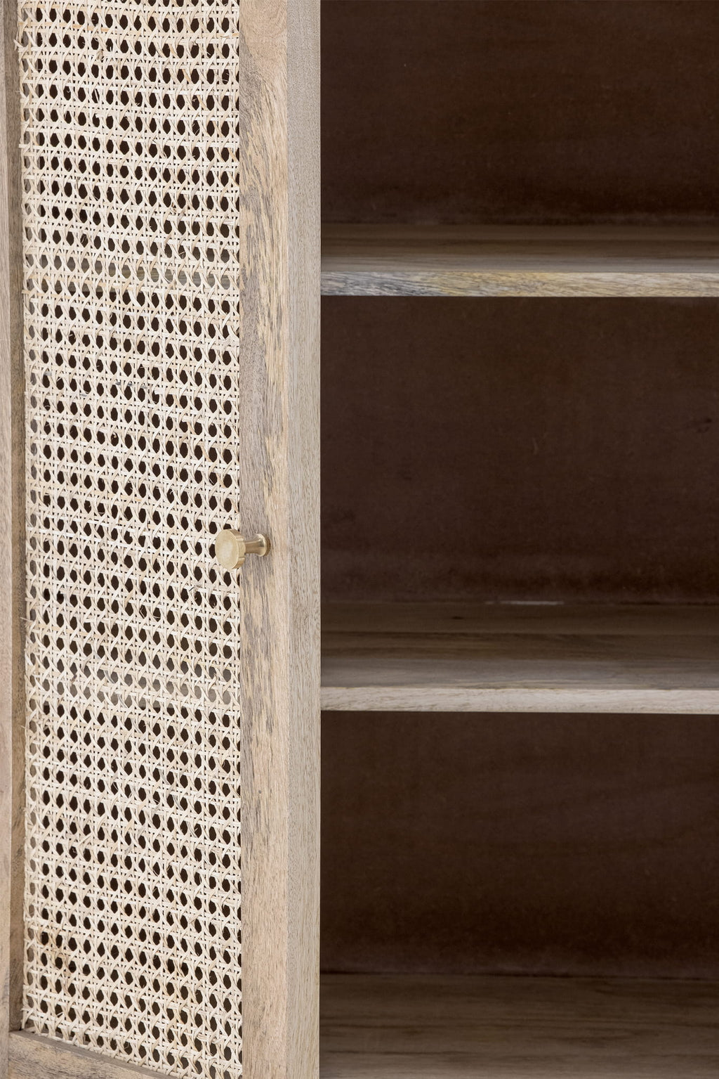 Szafka Paulo plecionka 75xH105x30 cm Bloomingville
