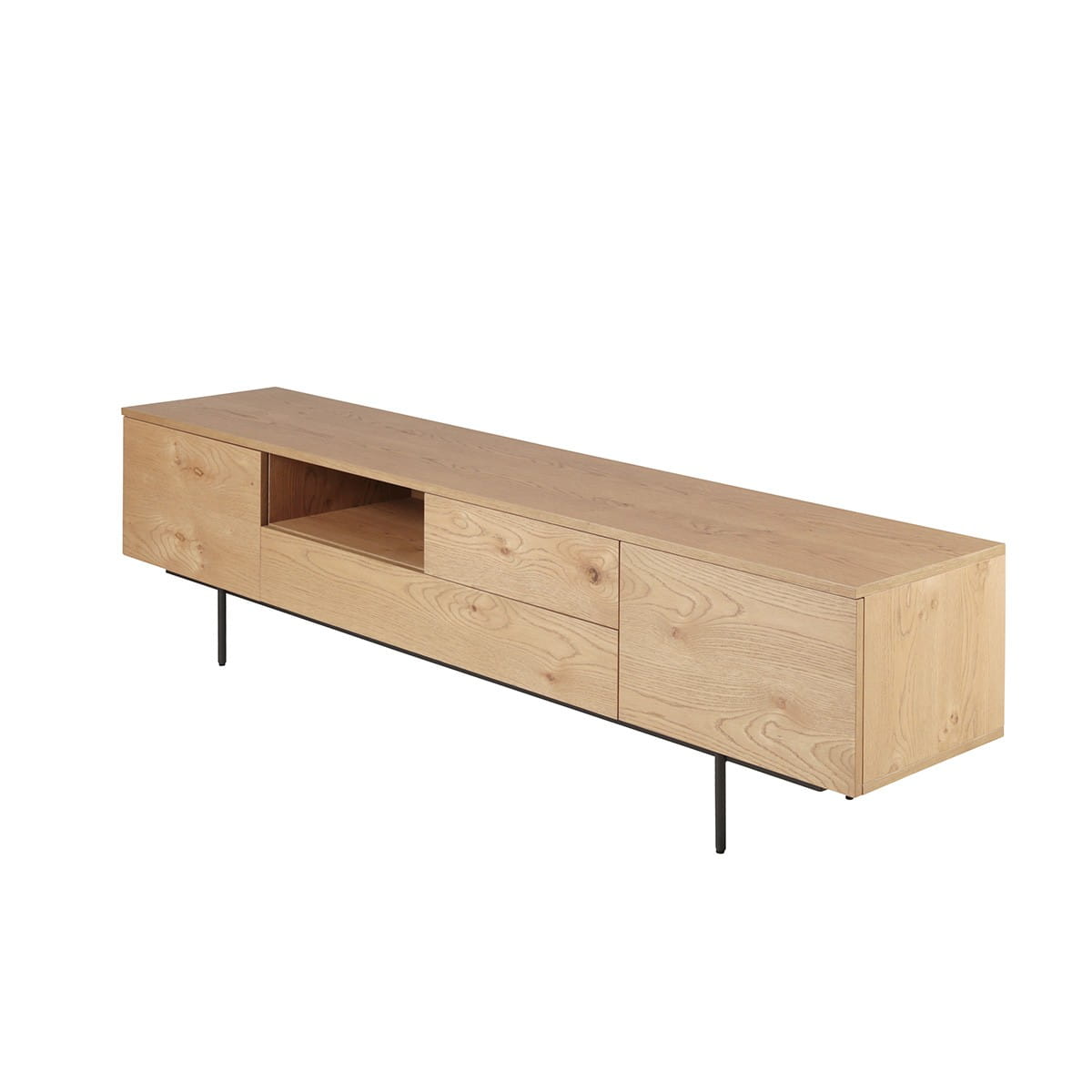 Szafka rtv Allure 200 cm fornir dębowy Zago