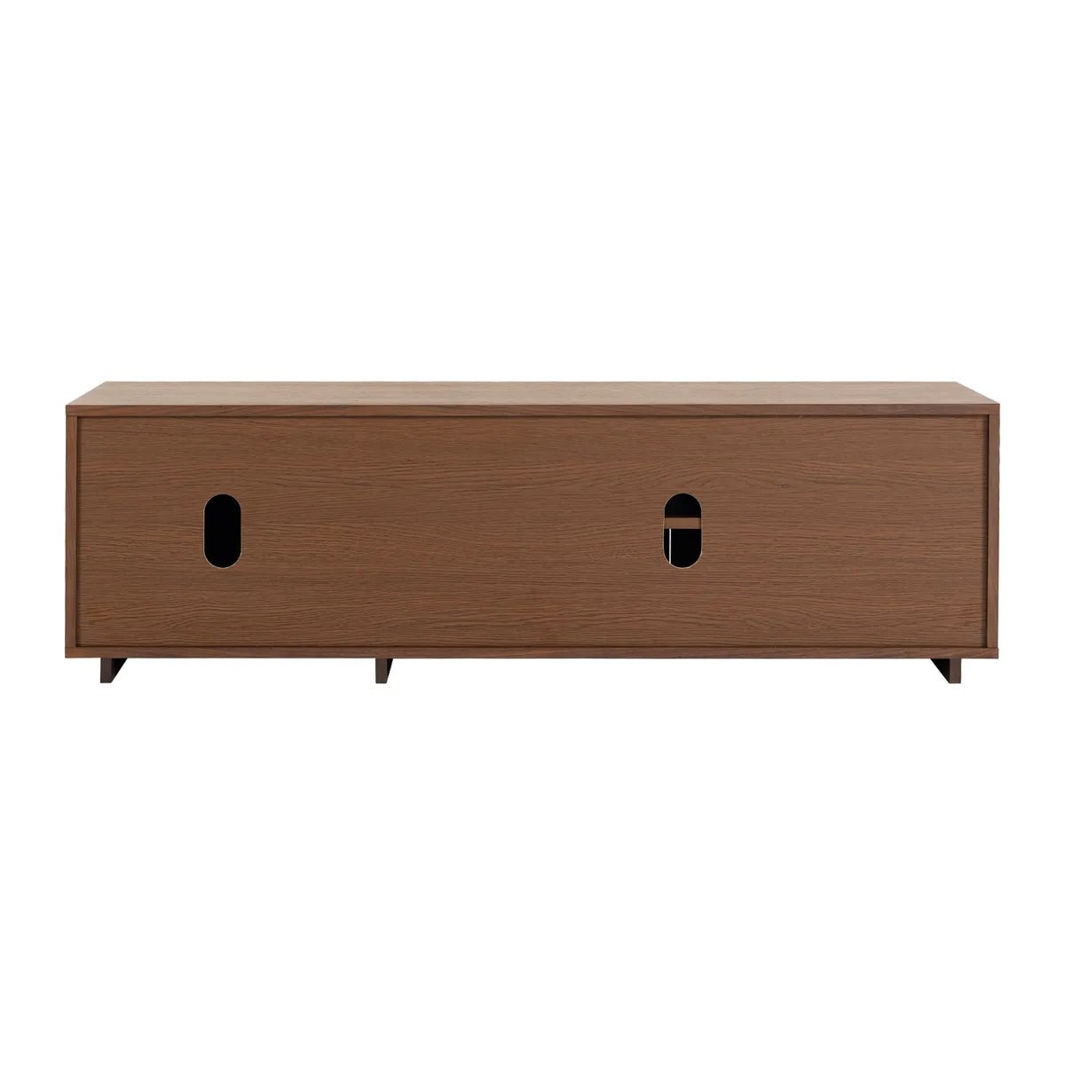Szafka rtv FERMO 150 cm – fornir orzech włoski, 3-drzwiowa Zago