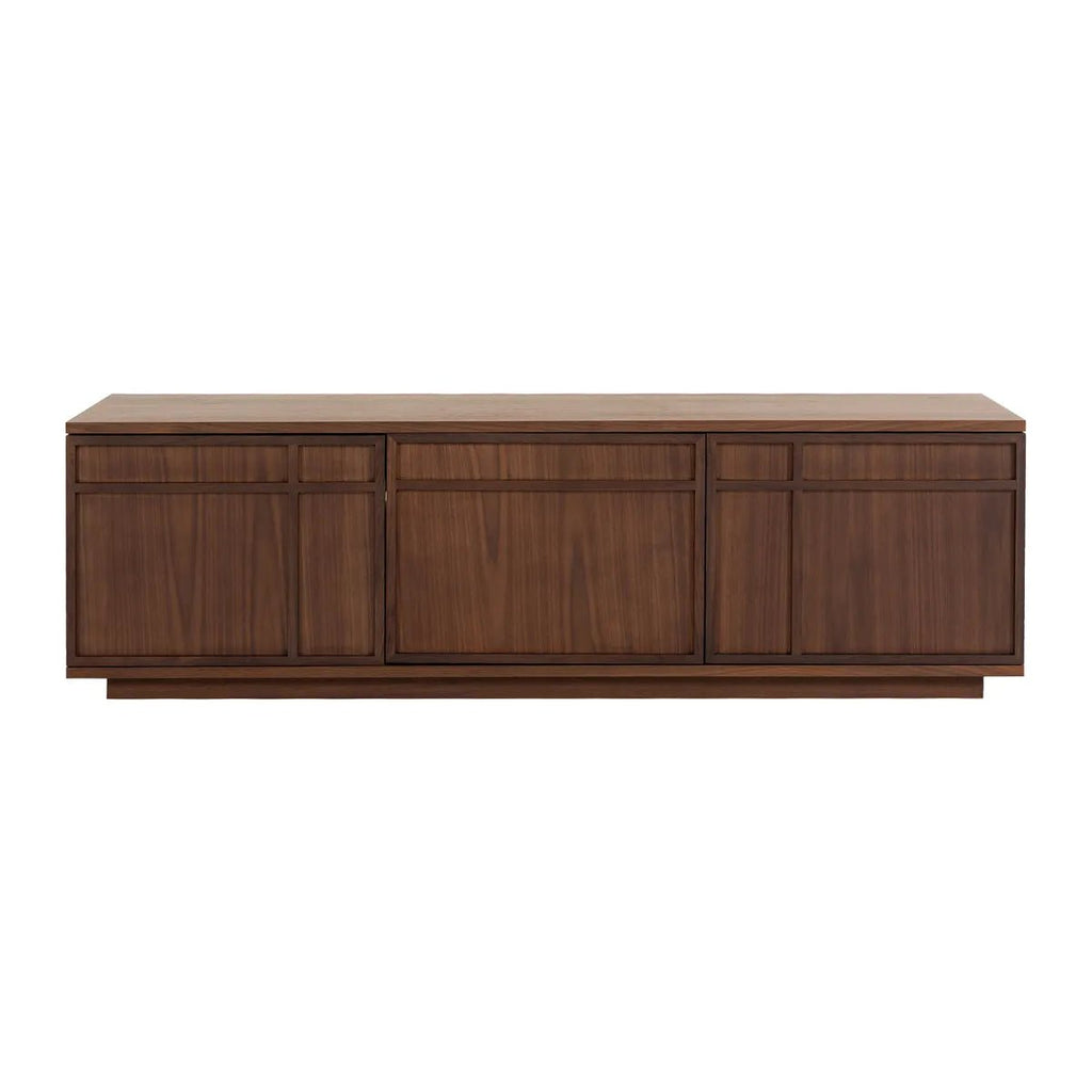 Szafka rtv FERMO 150 cm – fornir orzech włoski, 3-drzwiowa Zago