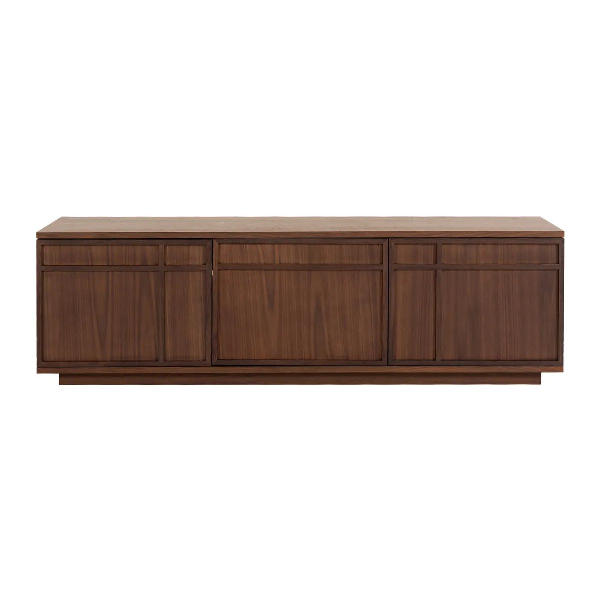 Szafka rtv FERMO 150 cm – fornir orzech włoski, 3-drzwiowa Zago