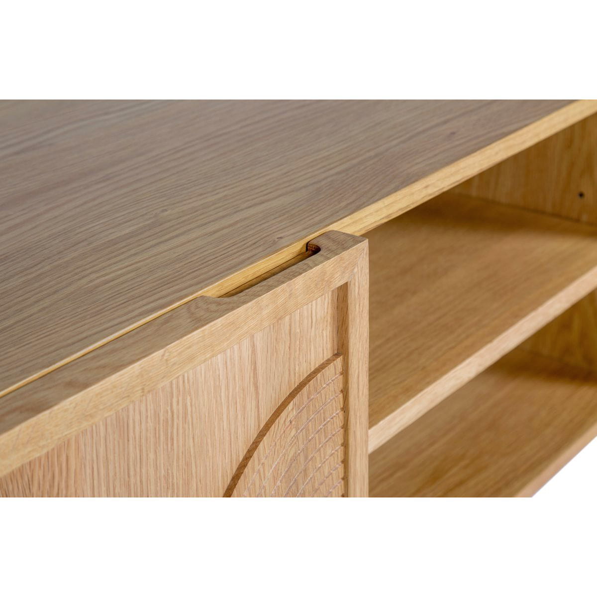 Szafka rtv Magic 140 cm z naturalnego dębu Zago