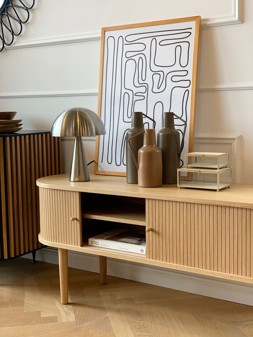 Szafka rtv Pure naturalny dąb 138x40x55 cm THE HOMECEPT