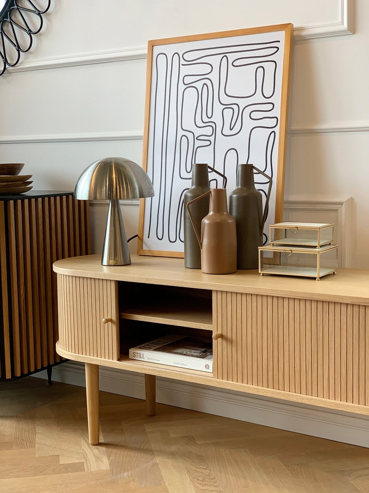 Szafka rtv Pure naturalny dąb 138x40x55 cm THE HOMECEPT