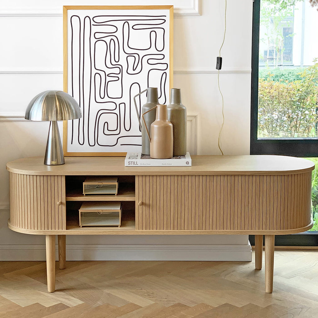 Szafka rtv Pure naturalny dąb 138x40x55 cm THE HOMECEPT