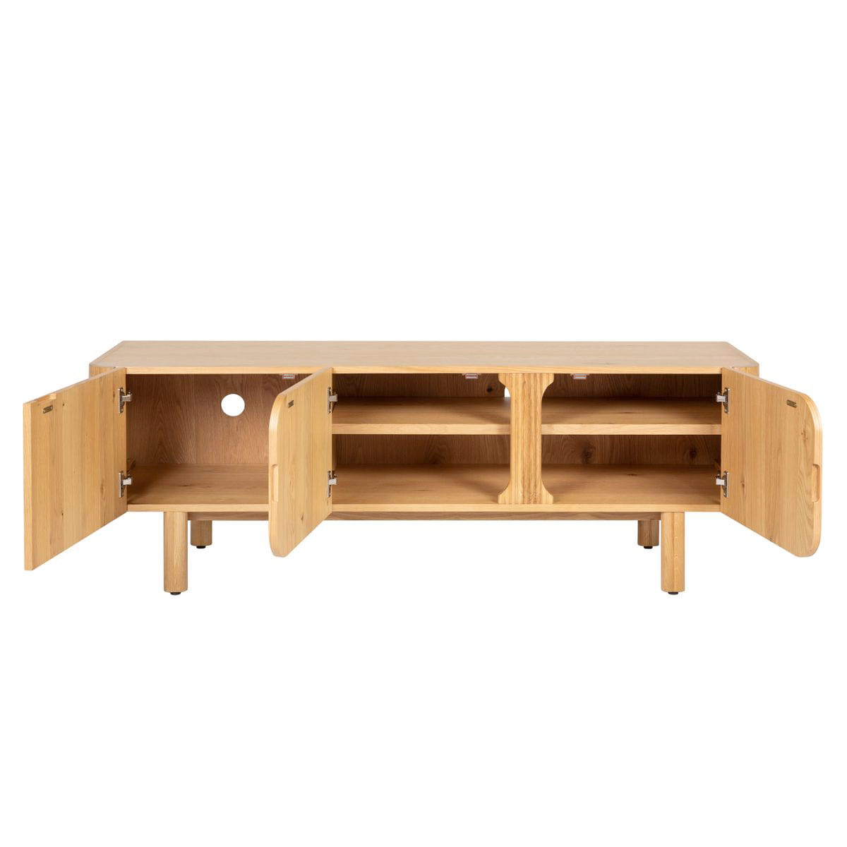 Szafka rtv SIROCCO 155 cm z naturalnego dębu Zago