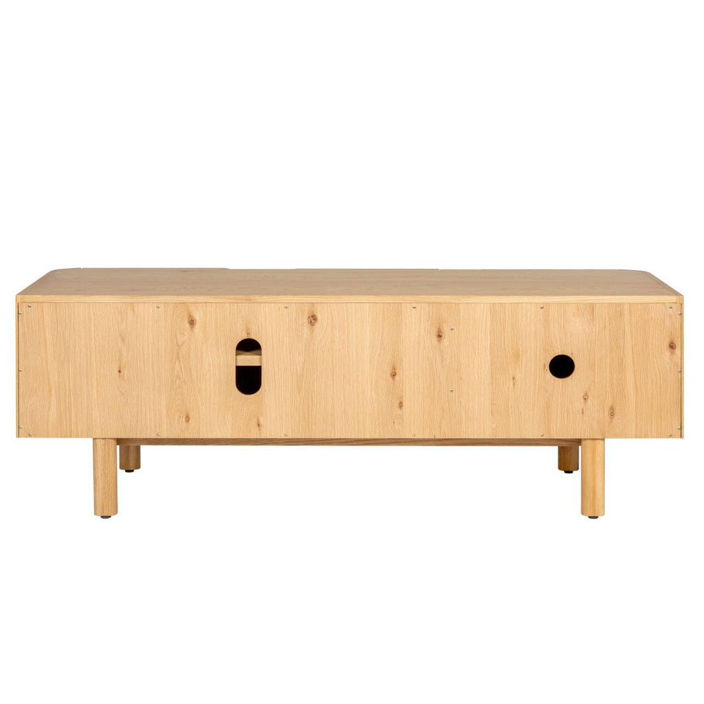 Szafka rtv SIROCCO 155 cm z naturalnego dębu Zago