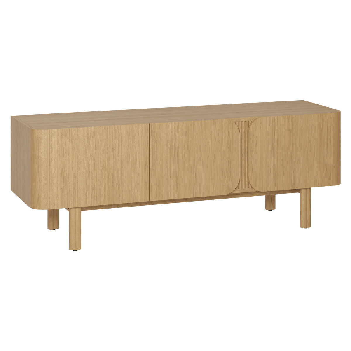 Szafka rtv SIROCCO 155 cm z naturalnego dębu Zago