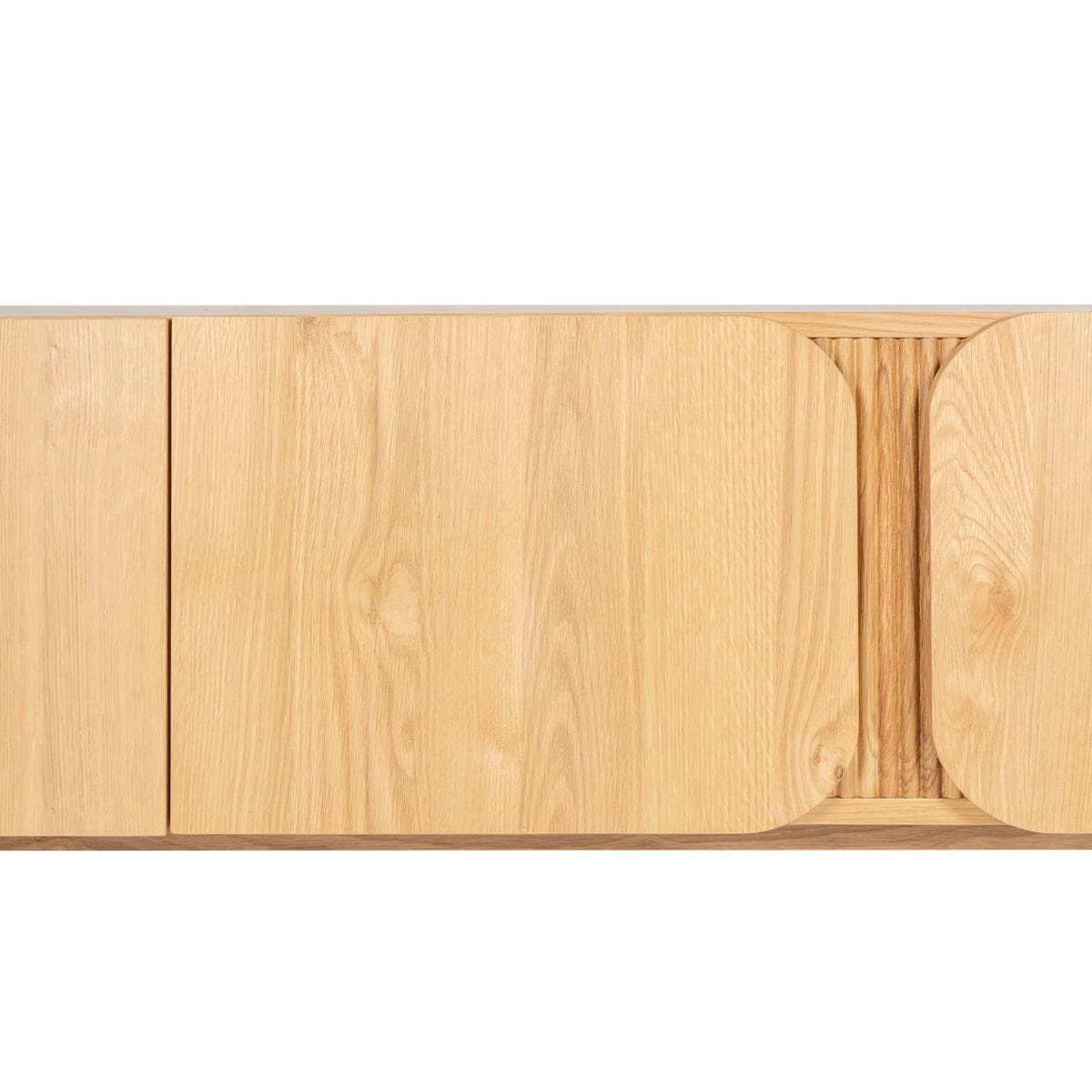 Szafka rtv SIROCCO 155 cm z naturalnego dębu Zago