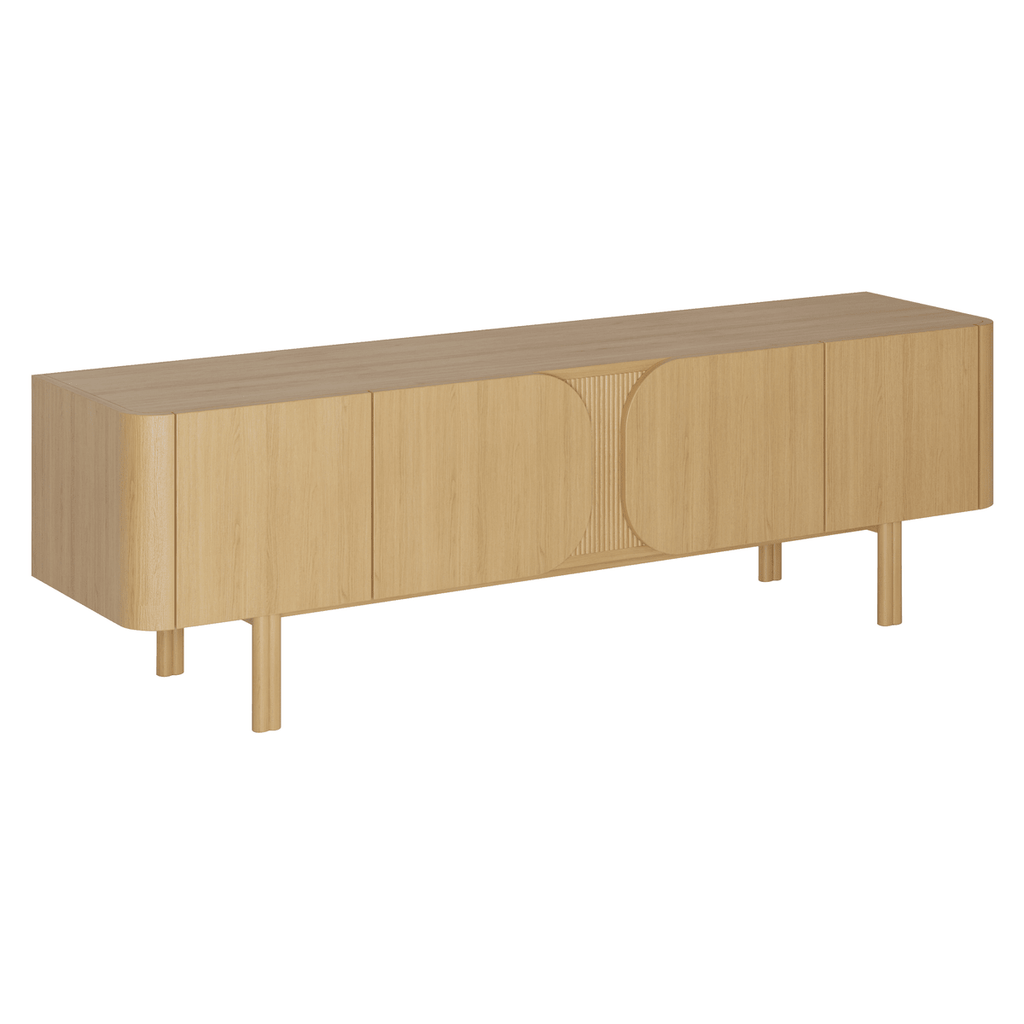 Szafka rtv SIROCCO 180 cm z naturalnego dębu Zago