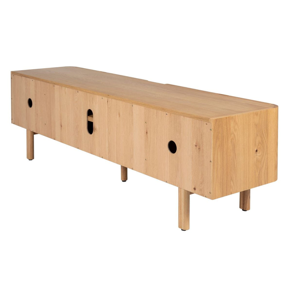 Szafka rtv SIROCCO 180 cm z naturalnego dębu Zago