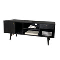 Szafka rtv VERONA DUO Brass 117 cm x 50 cm x 40 cm czarna Zago