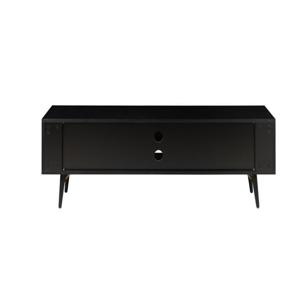 Szafka rtv VERONA DUO Brass 117 cm x 50 cm x 40 cm czarna Zago