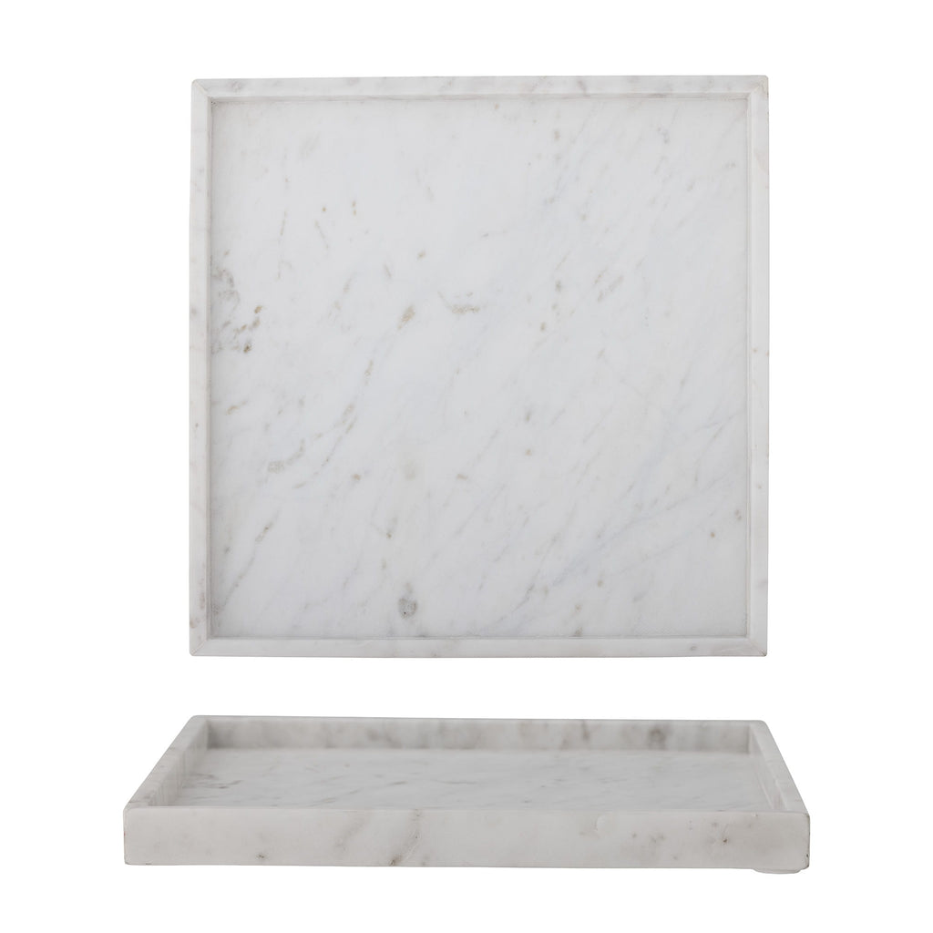 Taca z marmuru Majsa 35x35x3 cm kwadratowa Bloomingville