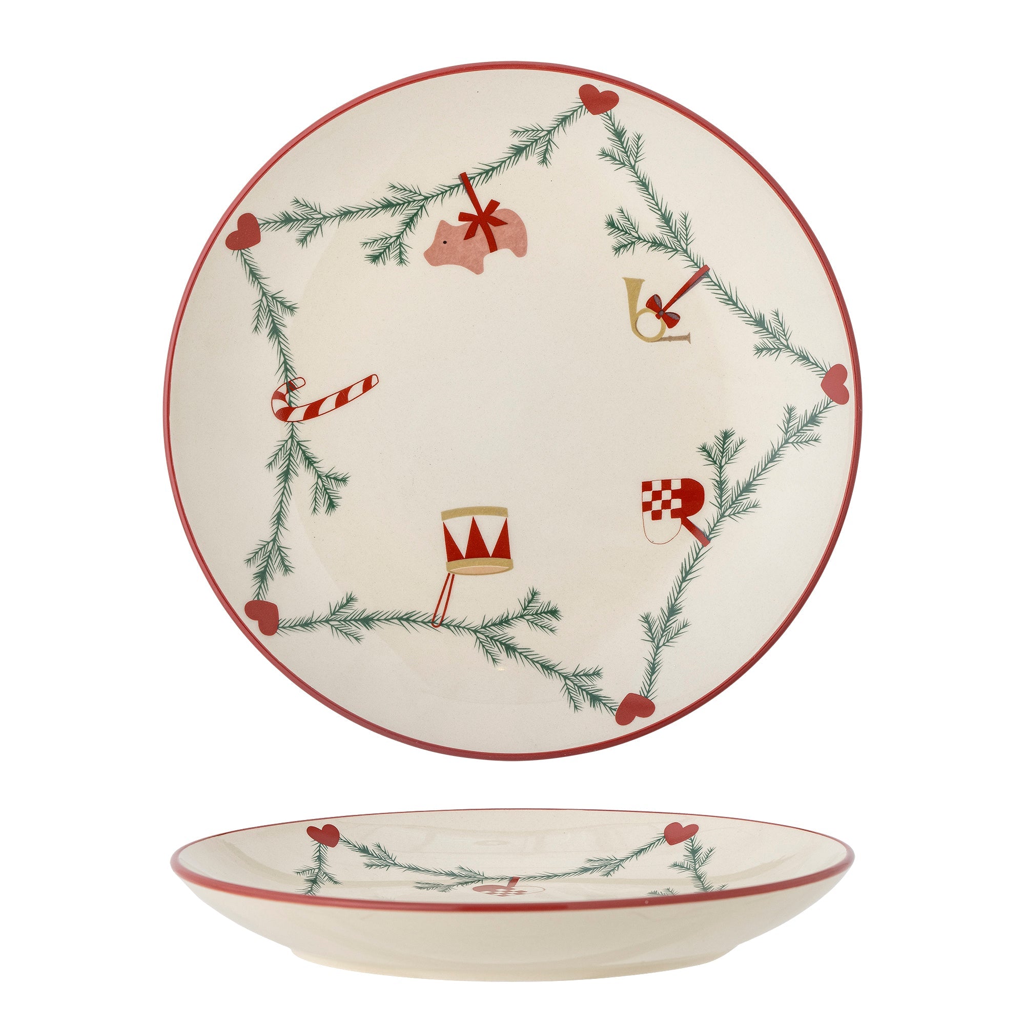 Talerz świąteczny Yule 25,5 cm HOMECEPT