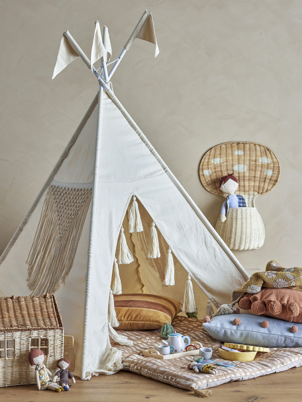 Tipi dziecięce Fardin naturalny bawełna Bloomingville Mini