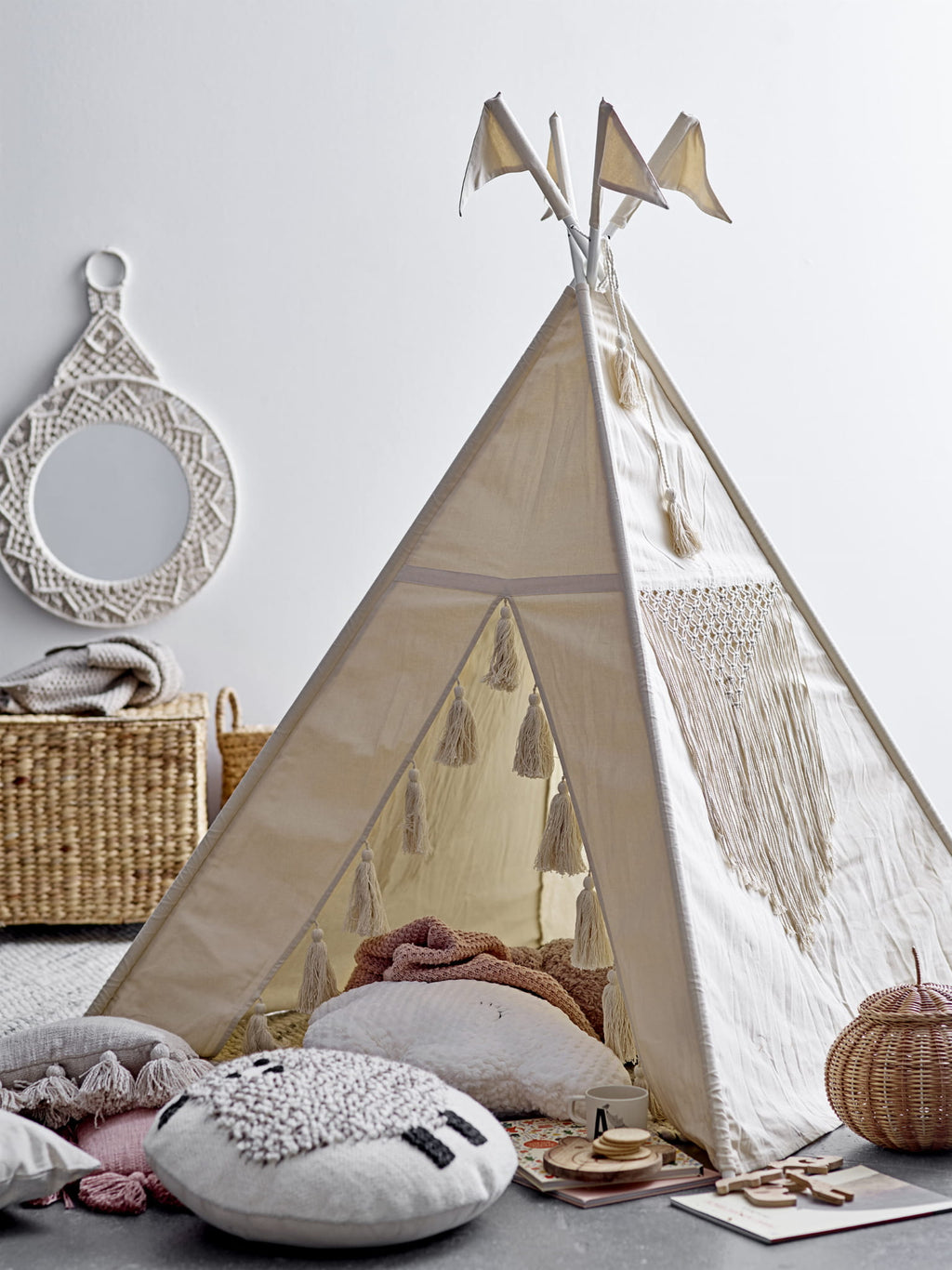 Tipi dziecięce Fardin naturalny bawełna Bloomingville Mini