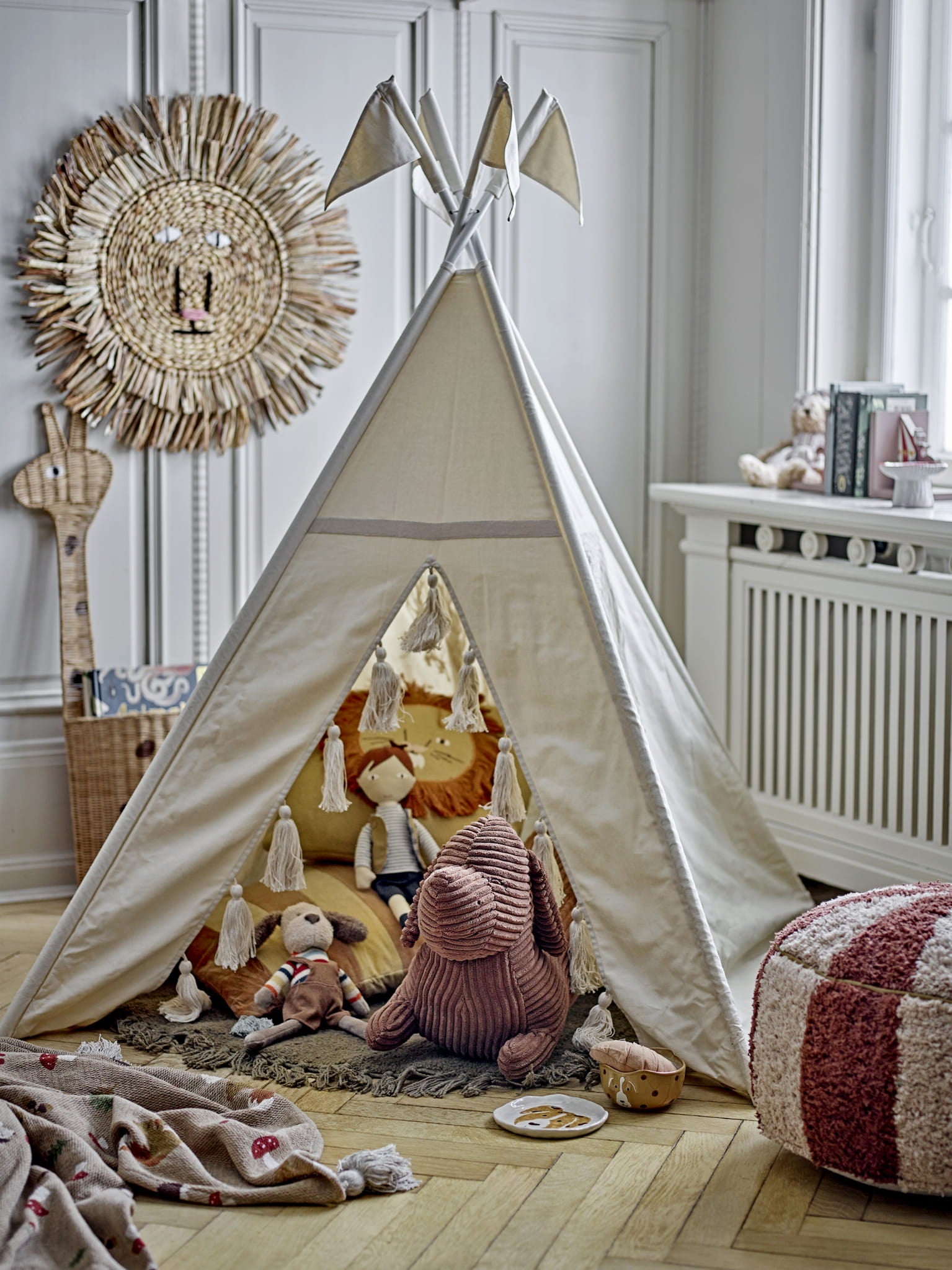 Tipi dziecięce Fardin naturalny bawełna Bloomingville Mini