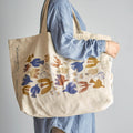 Torba na zakupy Anniversary brązowa bawełniana shopper Bloomingville