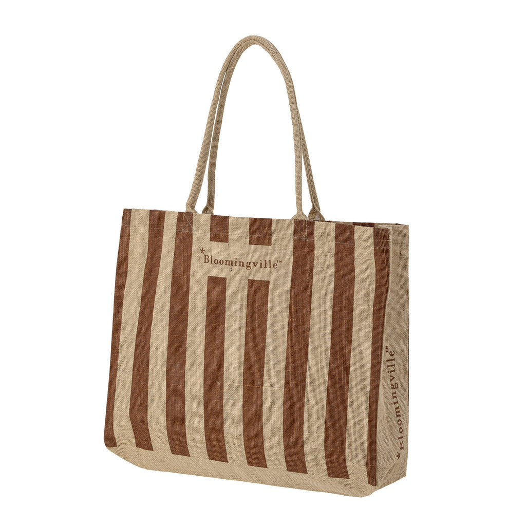 Torba na zakupy Bergamo plażowa shopper brązowa juta Bloomingville