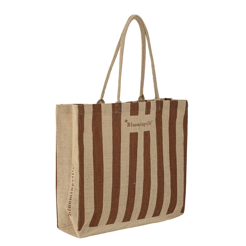 Torba na zakupy Bergamo plażowa shopper brązowa juta Bloomingville