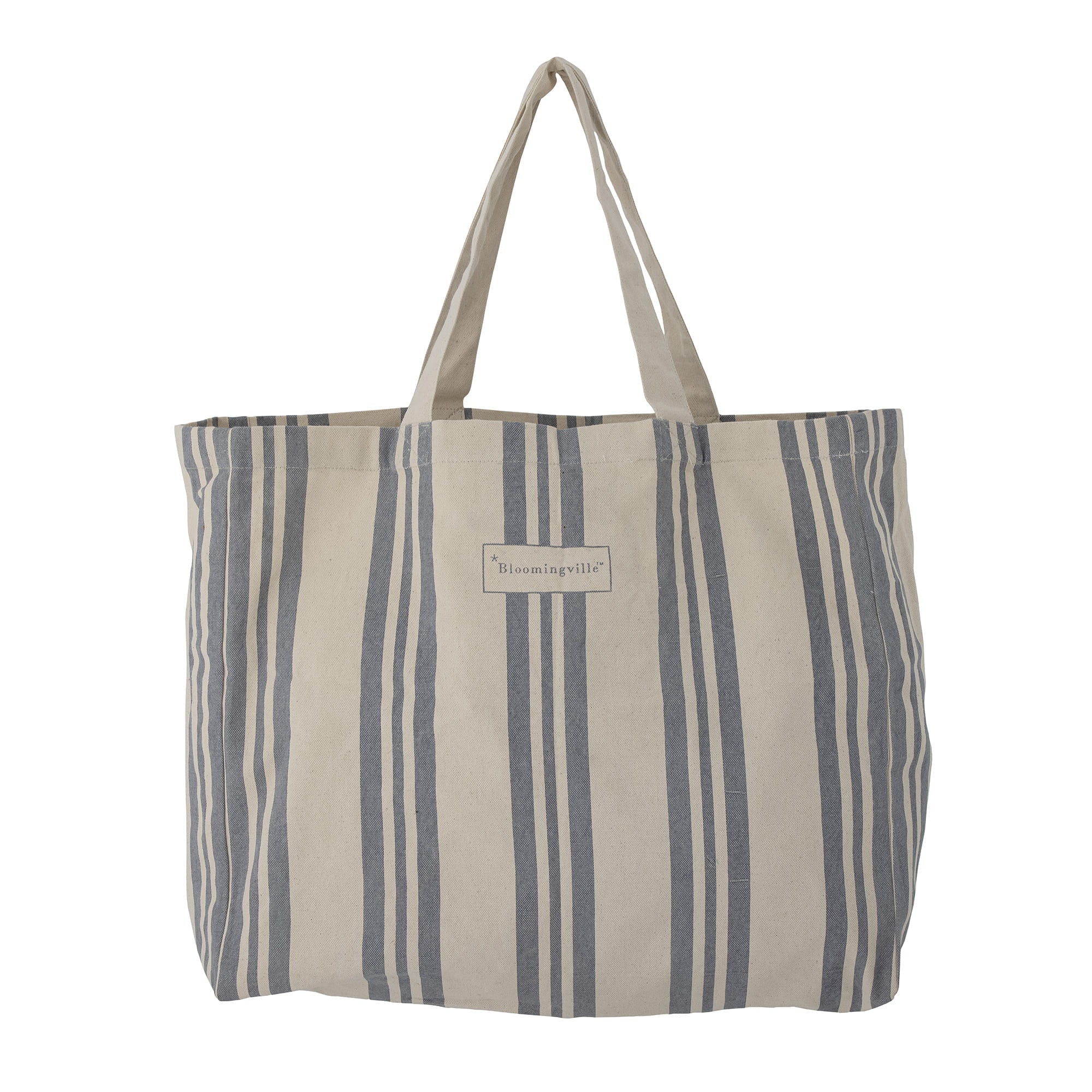 Torba na zakupy Trina plażowa shopper pasy niebieskoszare Bloomingville Bloomingville