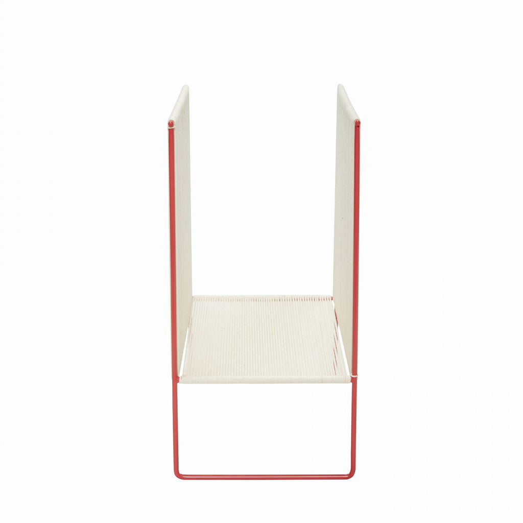 Uchwyt na czasopisma String czerwony/biały 41x25xh50cm Hübsch