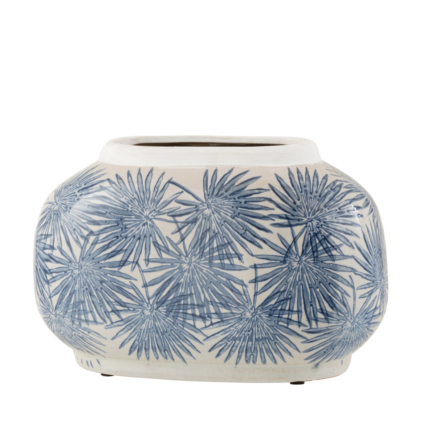 Waza ceramiczna Palms 29x16x19 cm hampton palmy J - LINE
