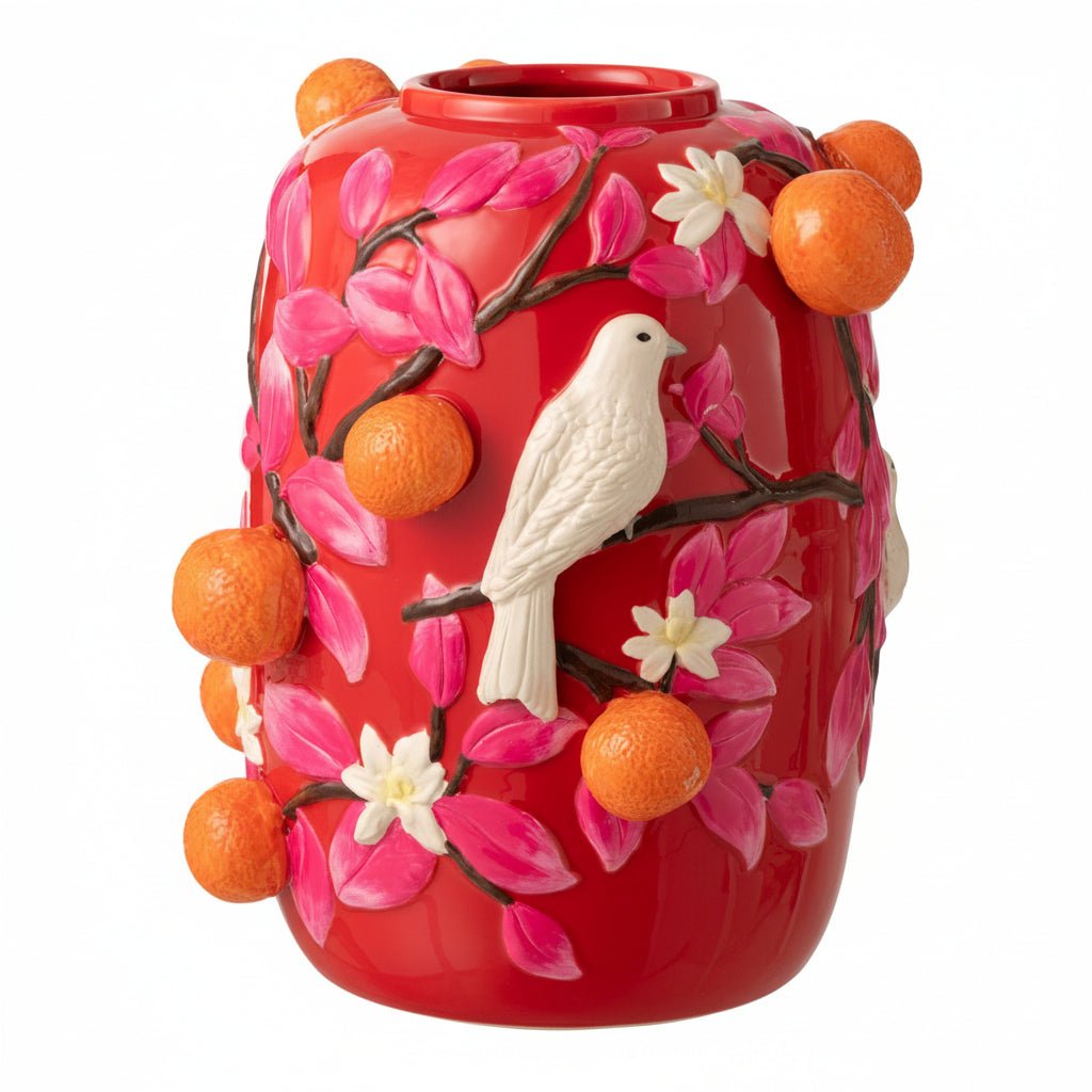 Waza dekoracyjna Giardino di Arancia duża Ø35x41 cm J - LINE