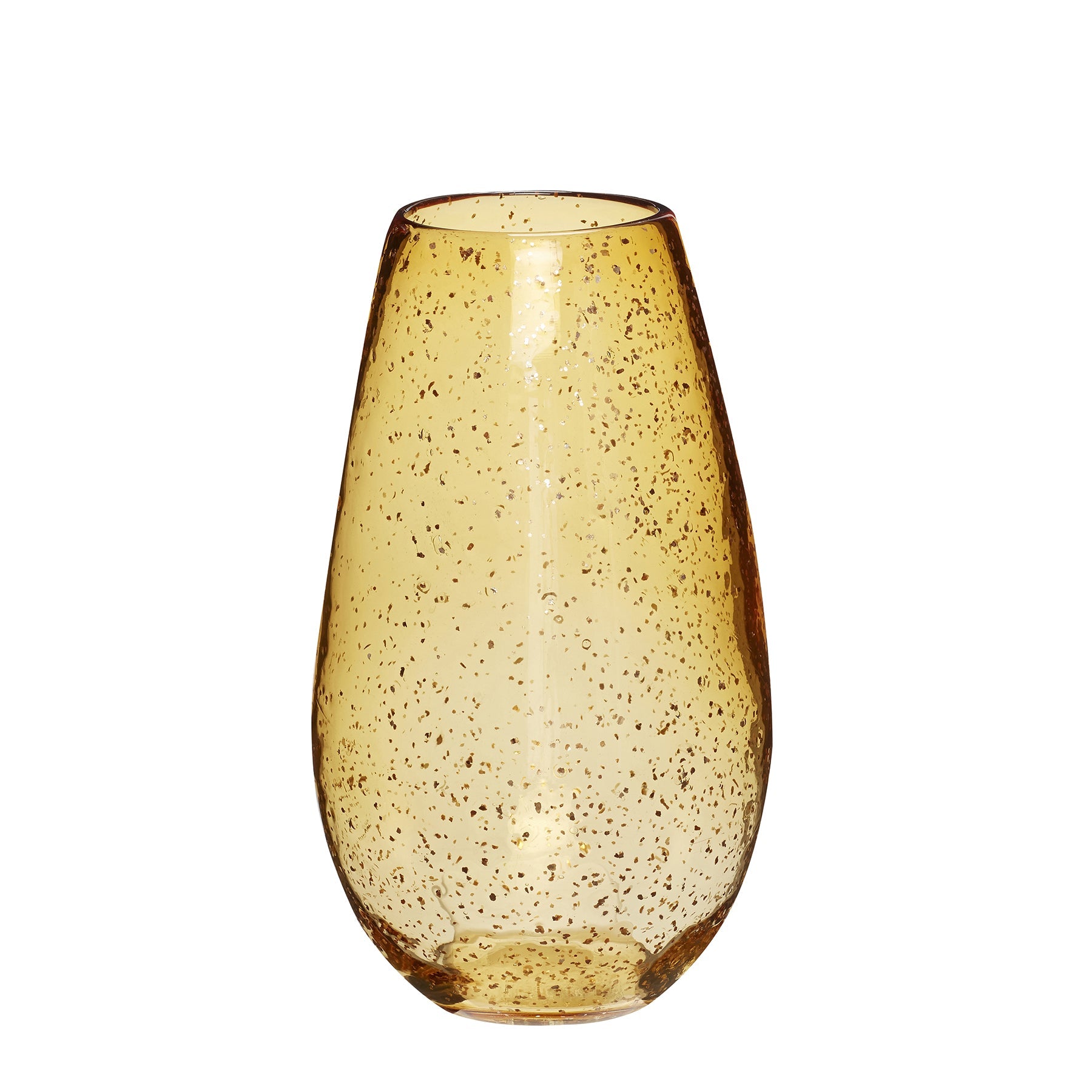 Wazon Amber & Brass miodowy Hübsch 29 cm Hübsch