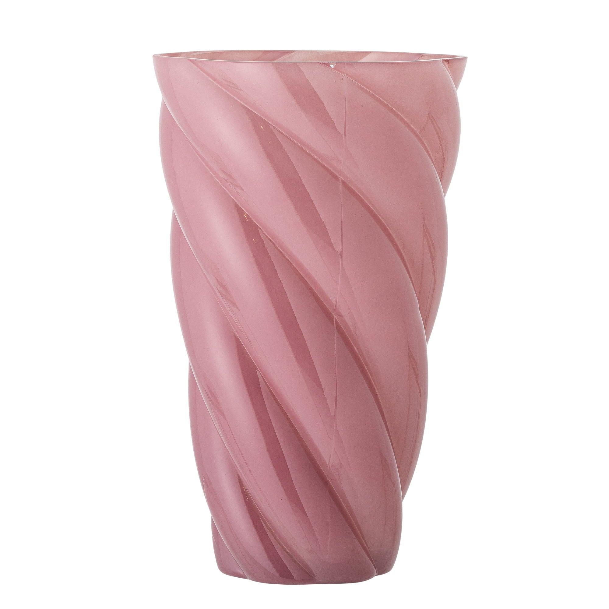 Wazon Callo 29 cm różowy szklany Bloomingville bez marki