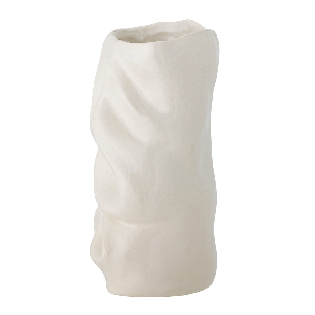 Wazon Fabrice 21,5 cm kamionka kremowy biały Bloomingville bez marki
