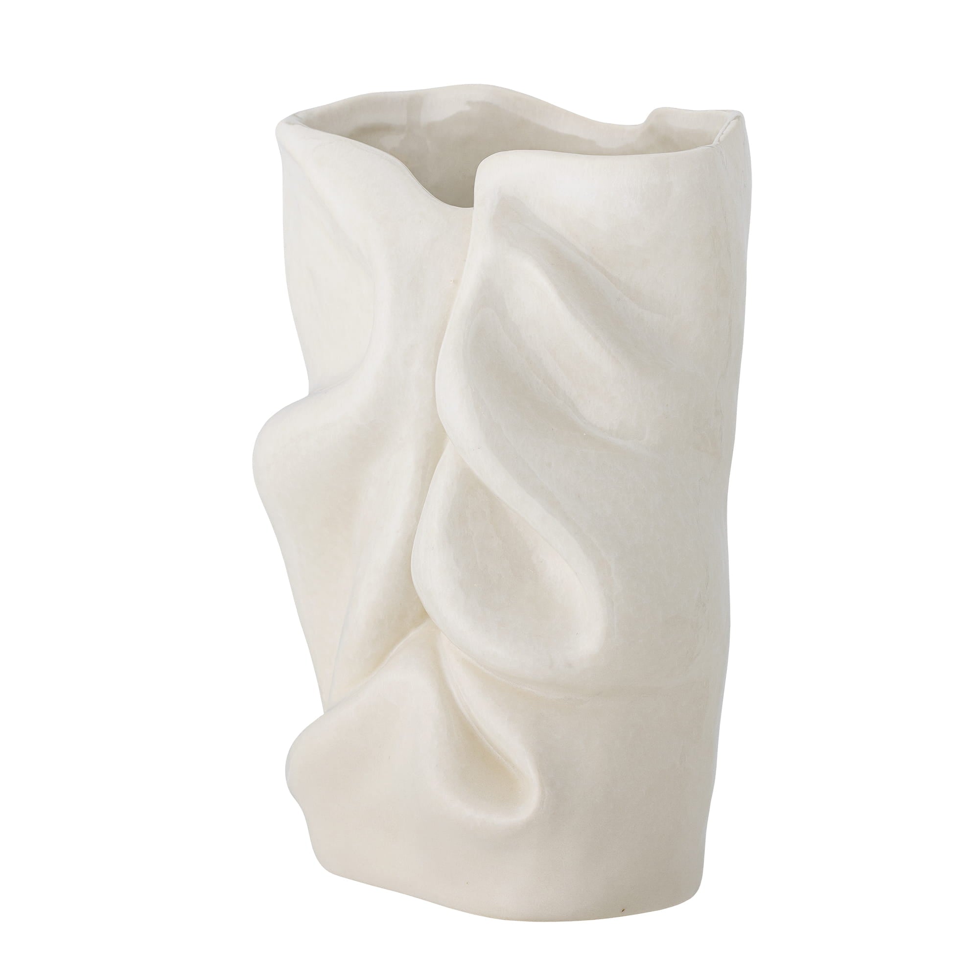 Wazon Fabrice 21,5 cm kamionka kremowy biały Bloomingville bez marki