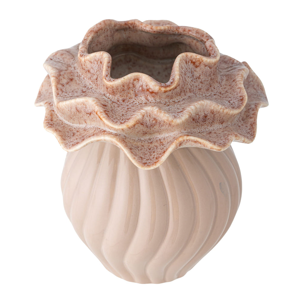 Wazon Petalia 17 cm różowy kamionka Bloomingville Bloomingville