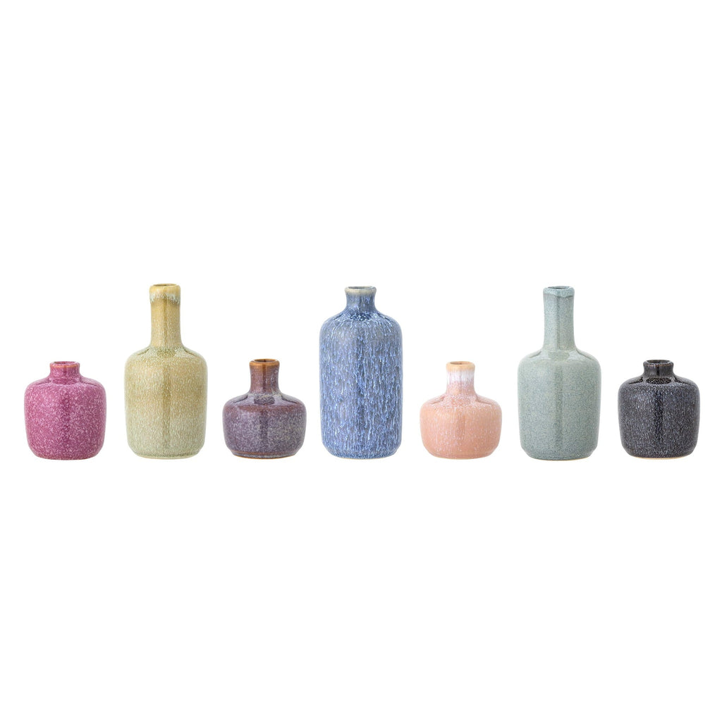 Wazony MAIEN 7 szt. wielokolorowe komplet Bloomingille wazoniki zestaw Bloomingville
