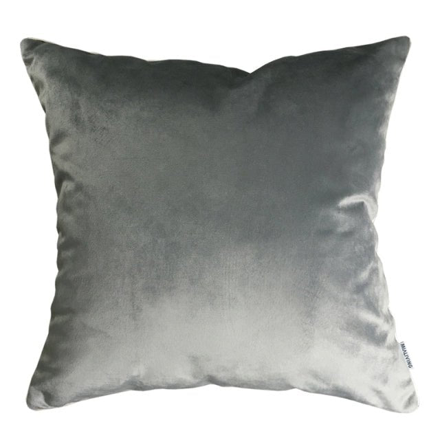Welurowa poduszka Dark Grey ciemnoszara THE HOMECEPT