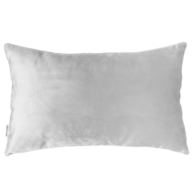 Welurowa poduszka Light Grey jasnoszara THE HOMECEPT