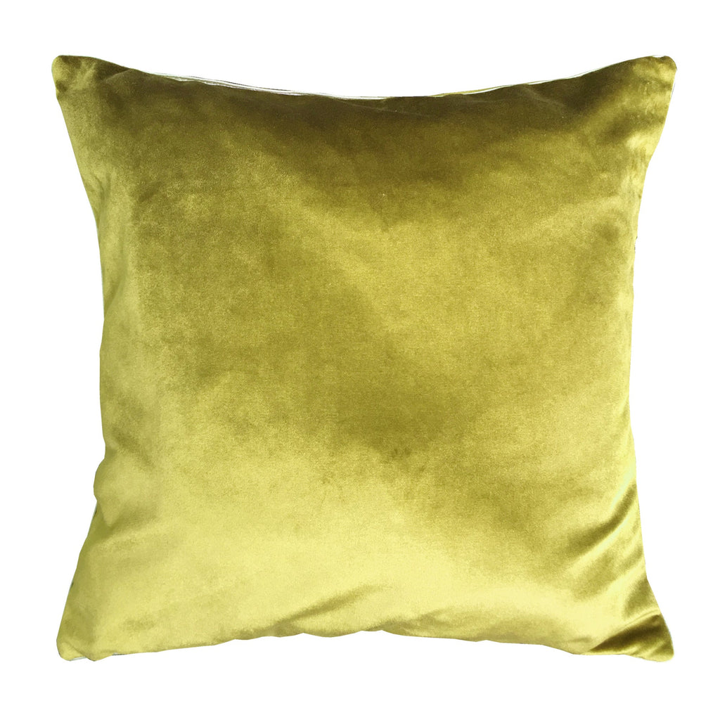 Welurowa poduszka Modern Olive THE HOMECEPT