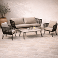 Zestaw mebli ogrodowych MUNDO 2x fotel sofa stolik Bloomingville