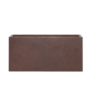 Donica Grove prostokątna mrozoodporna 95x32xh44cm zewnętrzna rdzawy